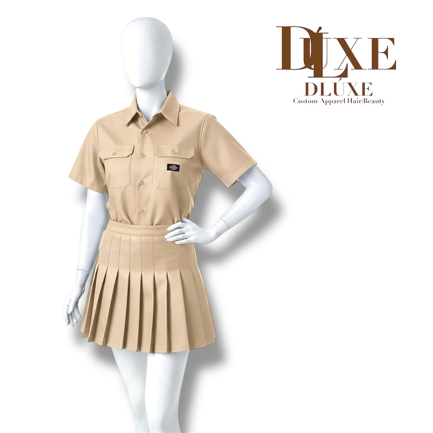 Reconstructed Dickies Utility Plissé