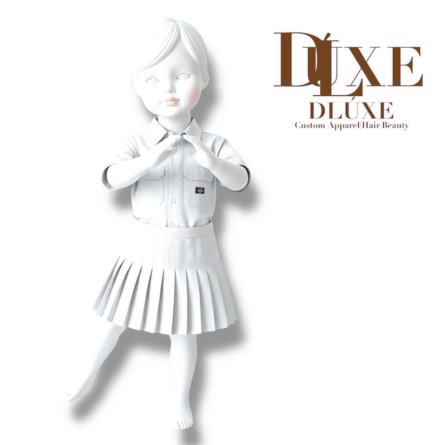 Reconstructed Dickies Utility Plissé