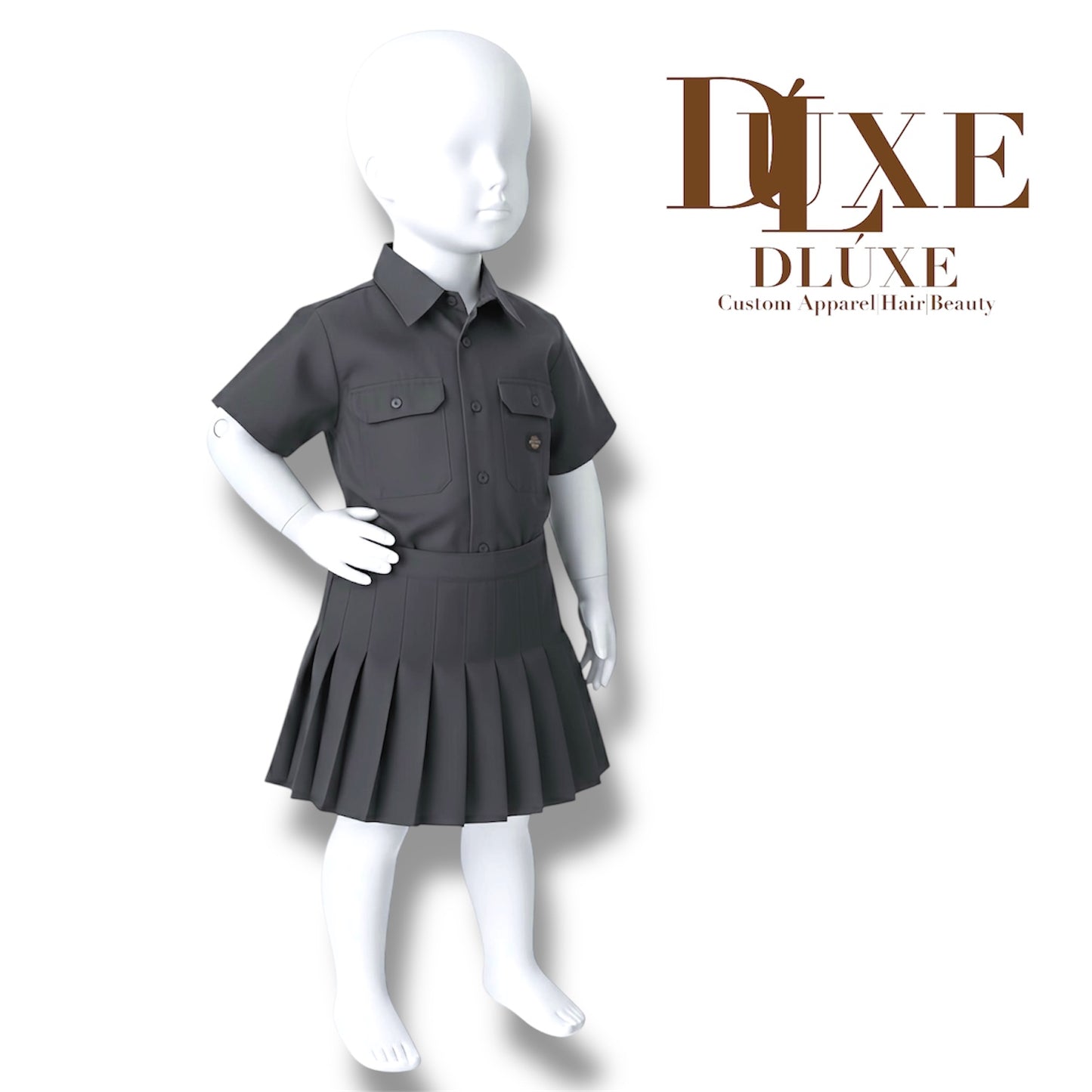 Reconstructed Dickies Utility Plissé