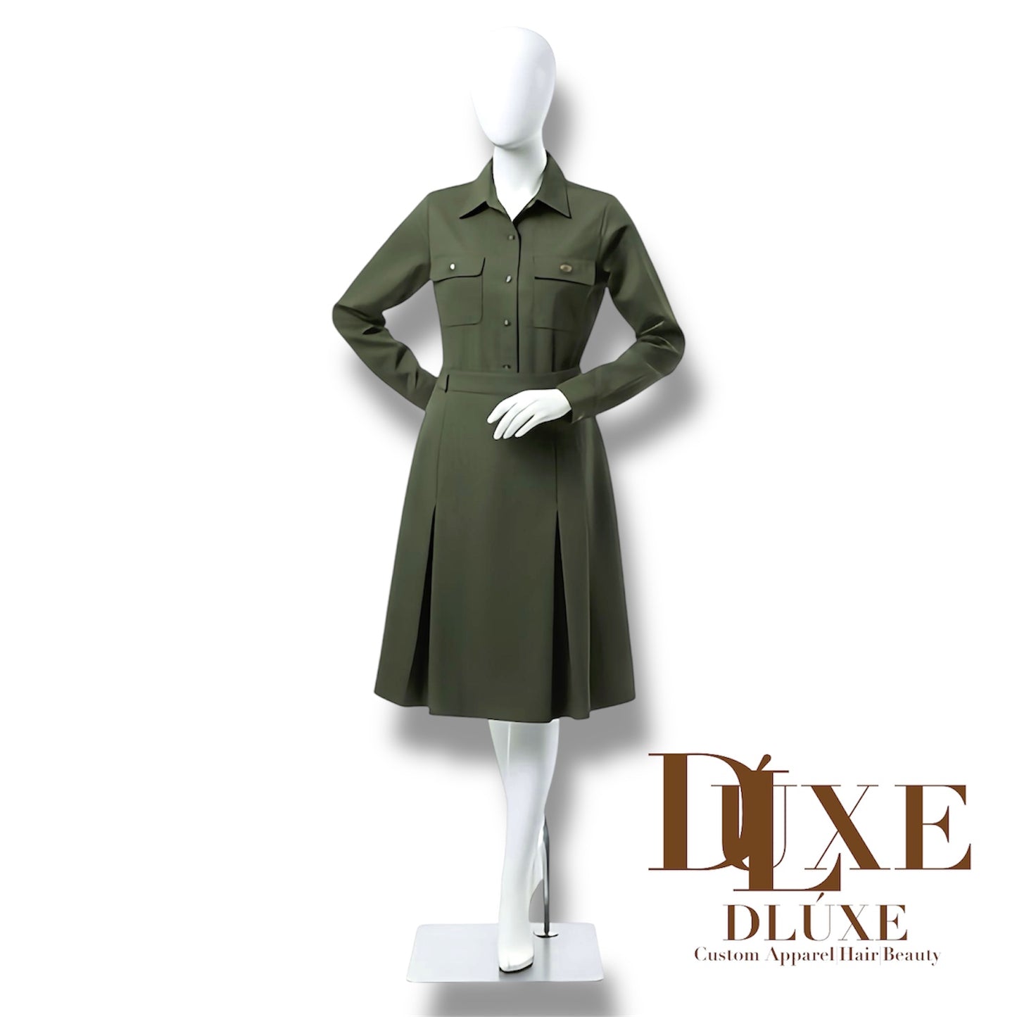 Reconstructed Dickies Utility Plissé
