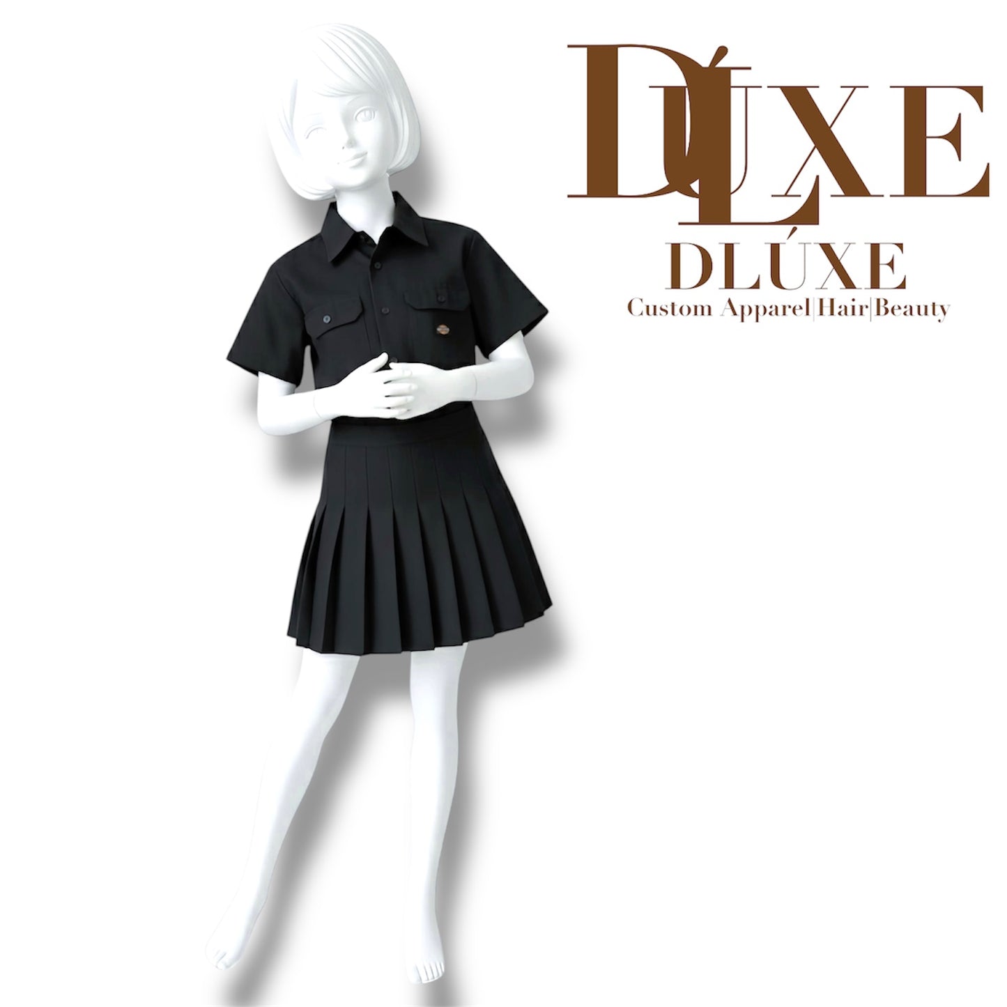 Reconstructed Dickies Utility Plissé