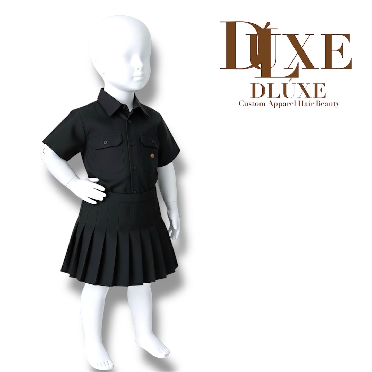 Reconstructed Dickies Utility Plissé