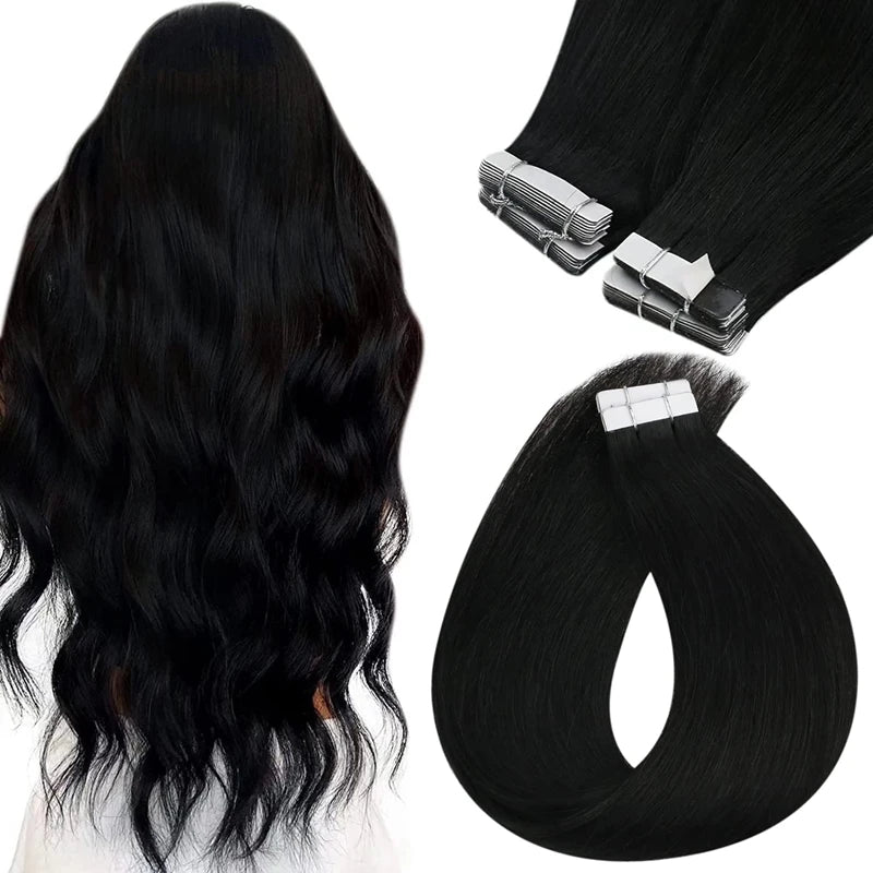 Natural Straight Tape-In Extensions