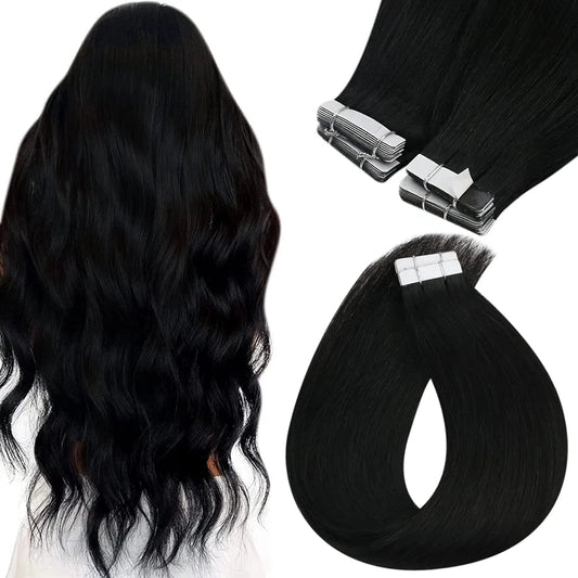 Natural Straight Tape-In Extensions