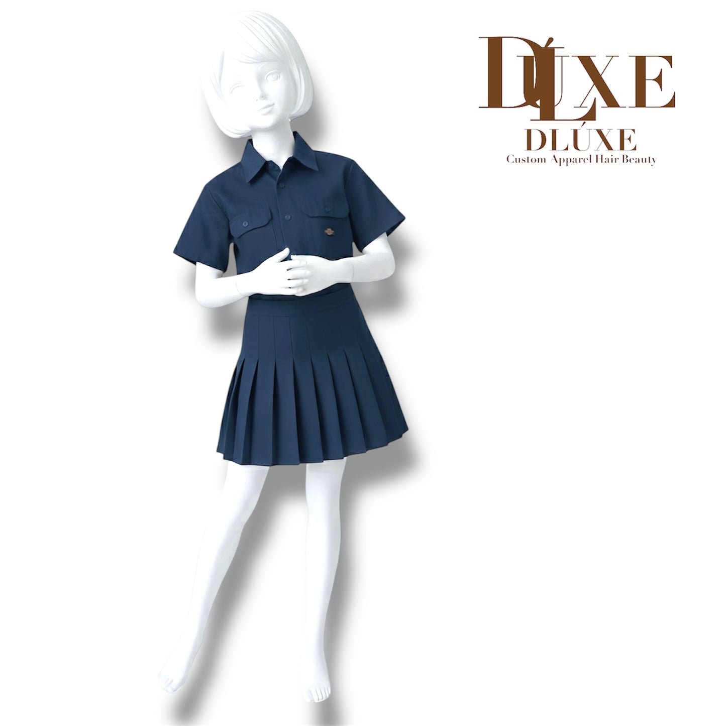 Reconstructed Dickies Utility Plissé