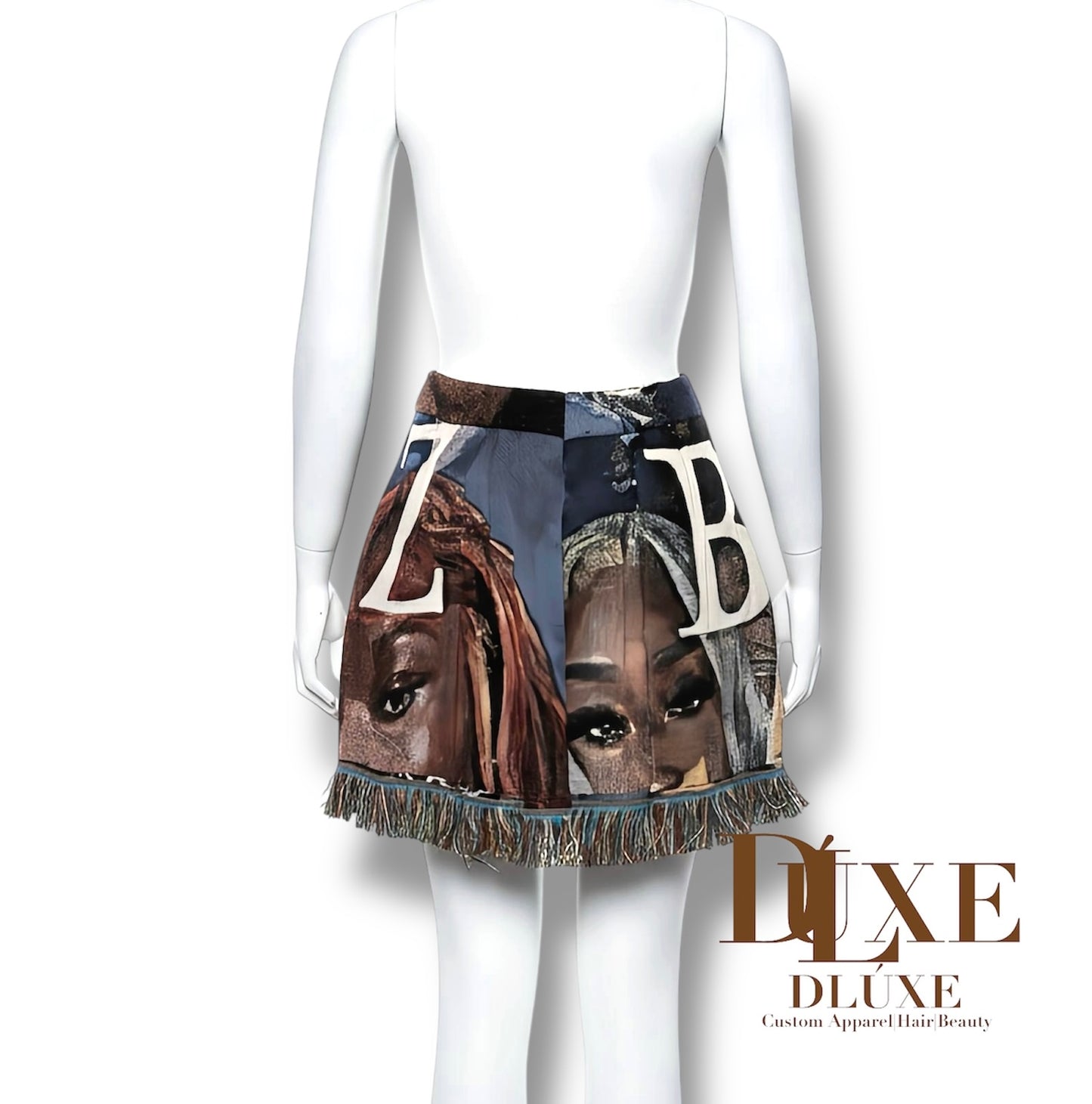 Tapestry Pleated Mini Skirt