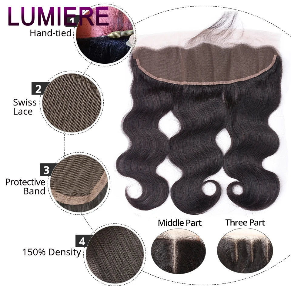 Luxe Body Wave Bundles with HD Lace Closure –Virgin Human Hair