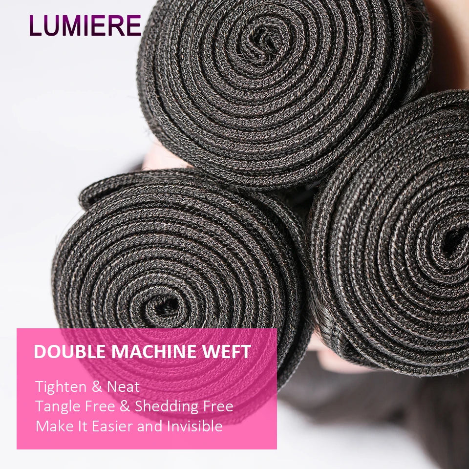 Luxe Body Wave Bundles with HD Lace Closure –Virgin Human Hair