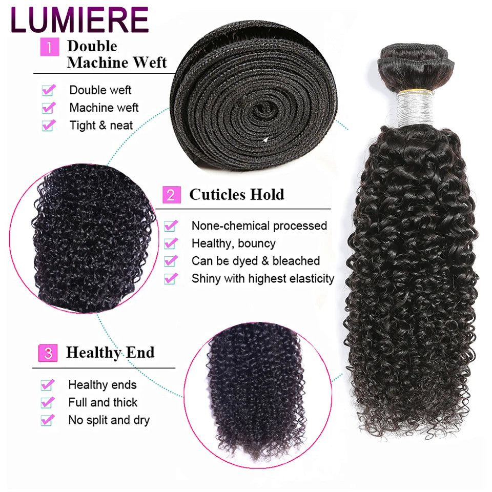 15A Raw Afro Kinky Curly Bundles