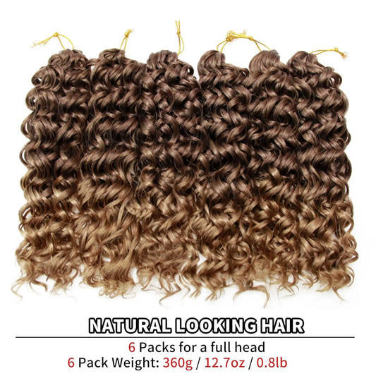 12" Short Curly Crochet Braids - Deep Twist
