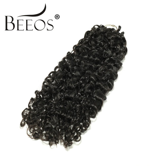 Luxe Burmese Curly Crochet Hair | Raw Human Hair-1B