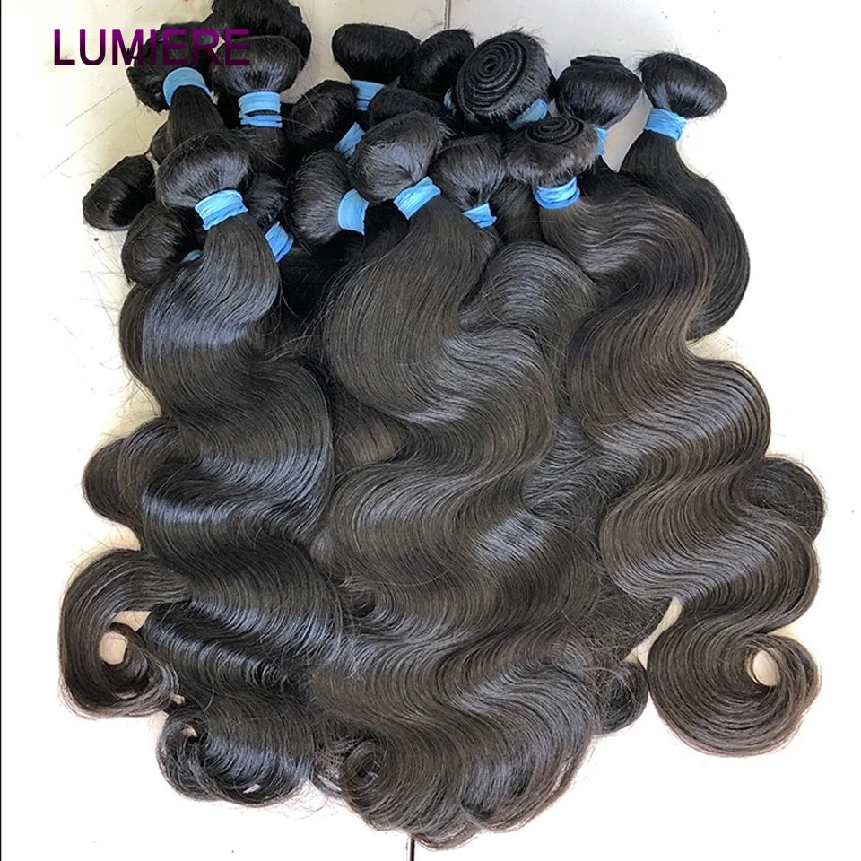 Luxe Body Wave Bundles with HD Lace Closure –Virgin Human Hair