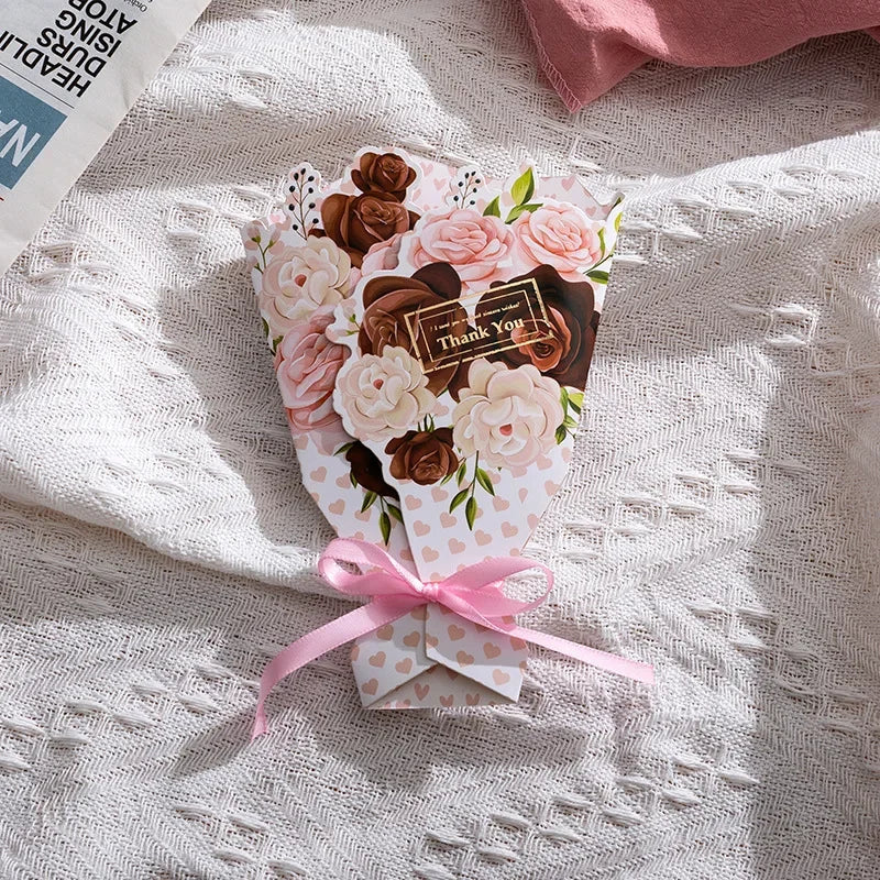 Exquisite Carnation Floral Greeting Card – Artisanal Birthday Postcard