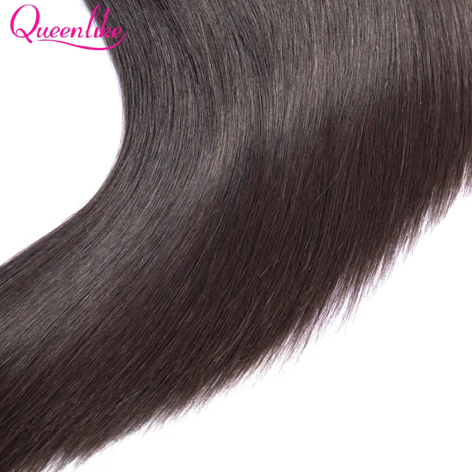 100% Brazilian Raw Human Hair - Straight Bundles with Closure