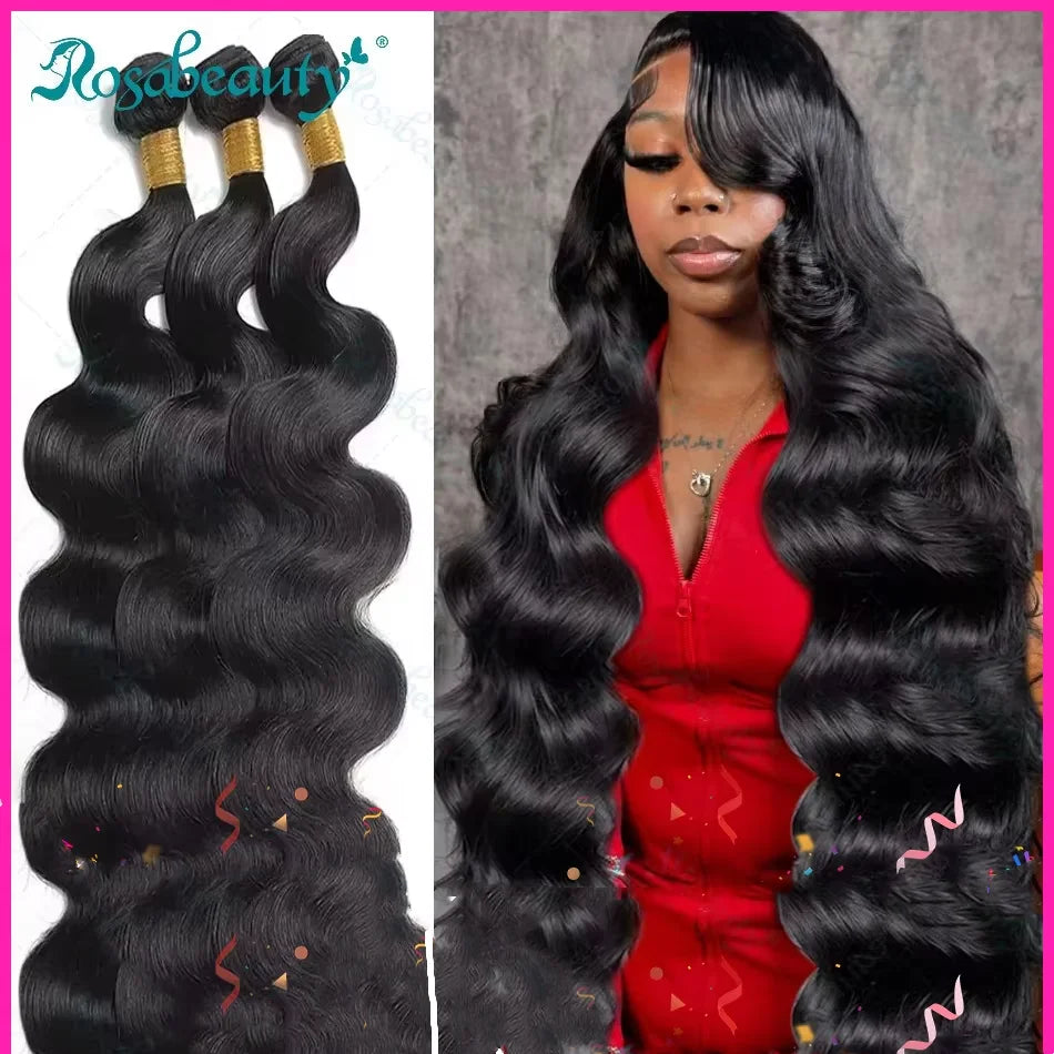 Brazilian Body Wave Bundles: Raw Human Hair